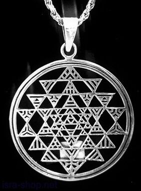 A metal amulet that attracts luck in the form of a pendant