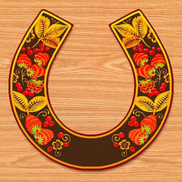 Horseshoe charmed luck and wealth