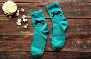The green socks